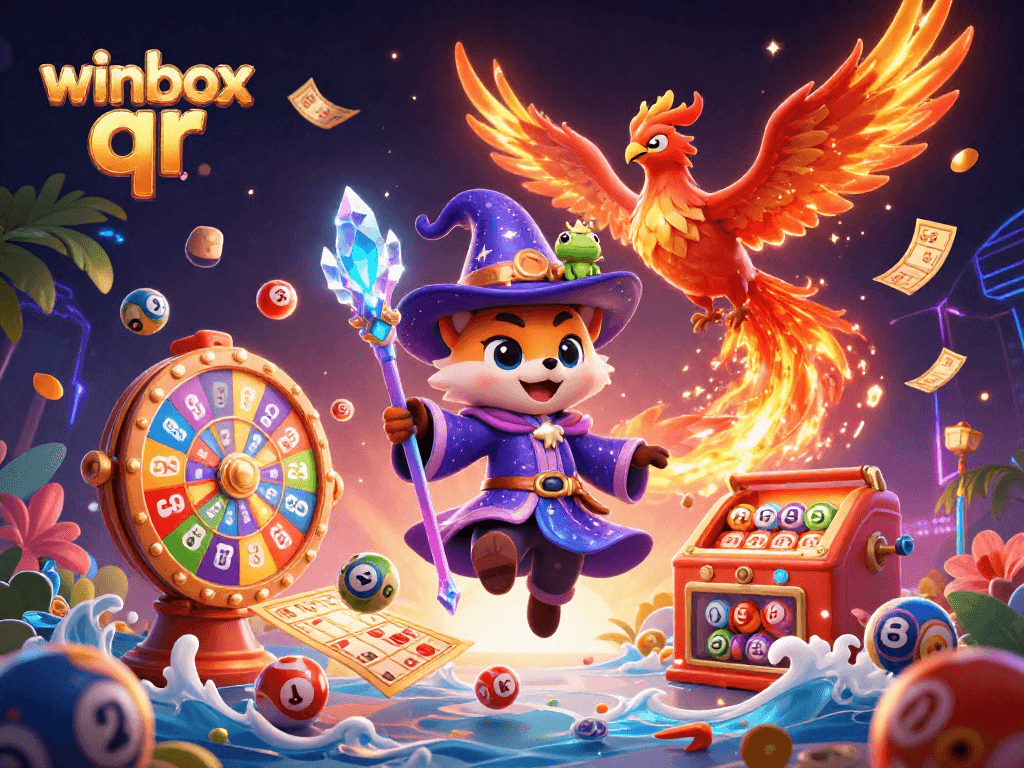 Engage with winbox qr and enjoy lottery excitement through vibrant 3D illustrations.