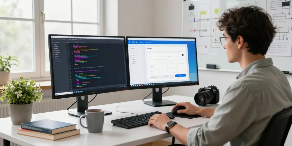 MoltBot AI in a developer's workspace, showcasing task automation and coding interactions.
