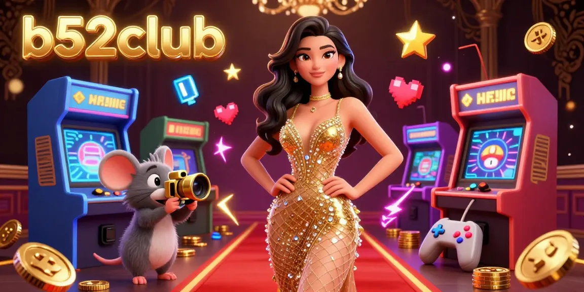 b52club offers vibrant gameplay experiences with eye-catching casino elements in a lively 3D scene.