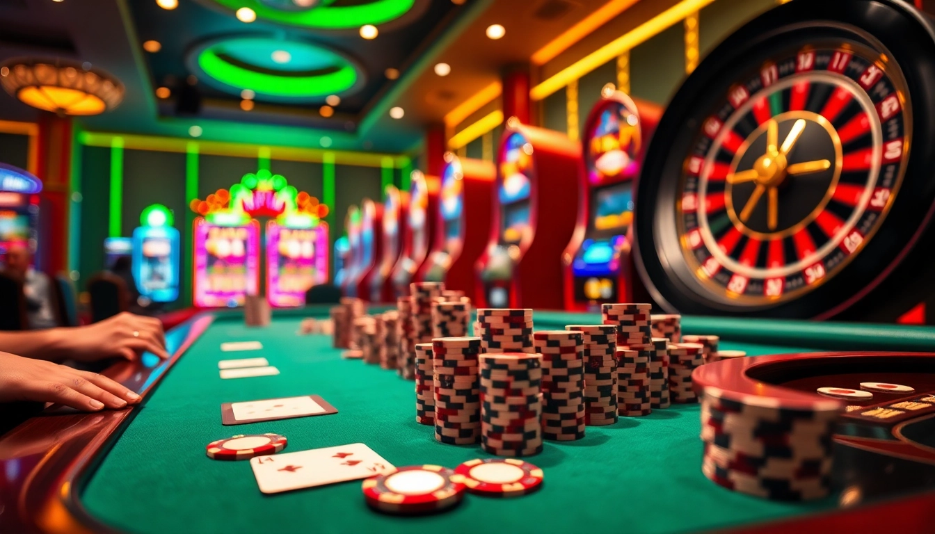 Experience the vibrant excitement of HAY88 with players engaged in thrilling casino games.