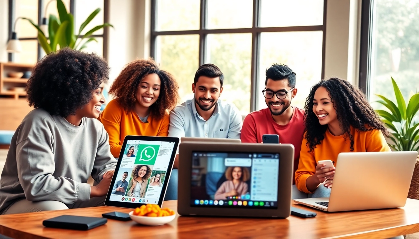 在使用快连VPN以提升安全与隐私的同时，朋友们在WhatsApp Web上连接。