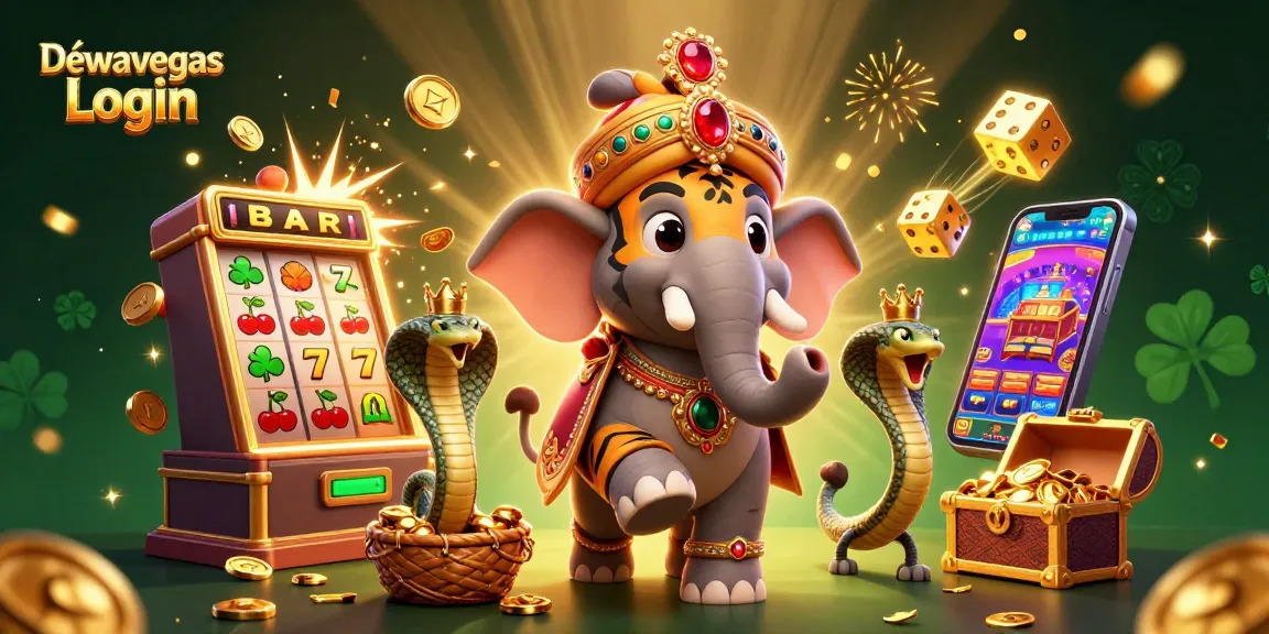 Spin to win at Dewavegas Login with a vibrant 3D casino scene full of excitement and jackpots.