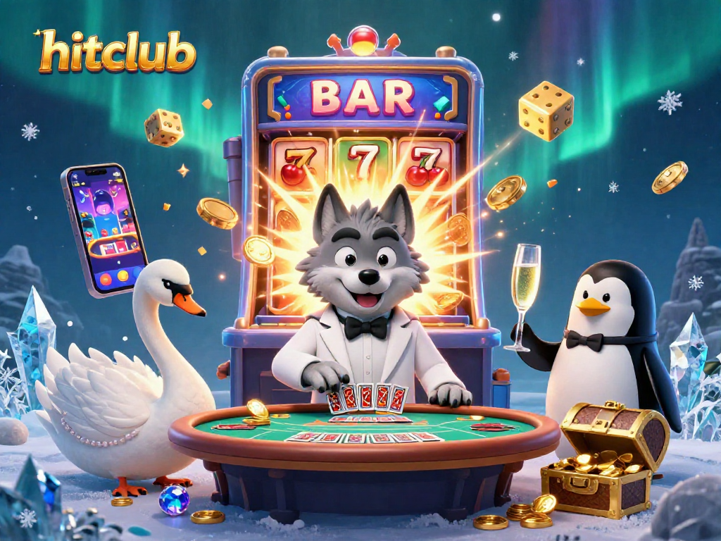 Experience hitclub excitement with a lively casino scene featuring characters and rich gameplay elements.