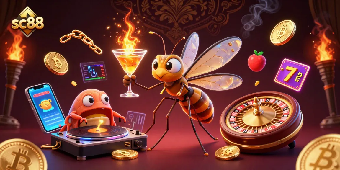 Engage with sc88's vibrant slot action featuring a casino mascot and dynamic characters.