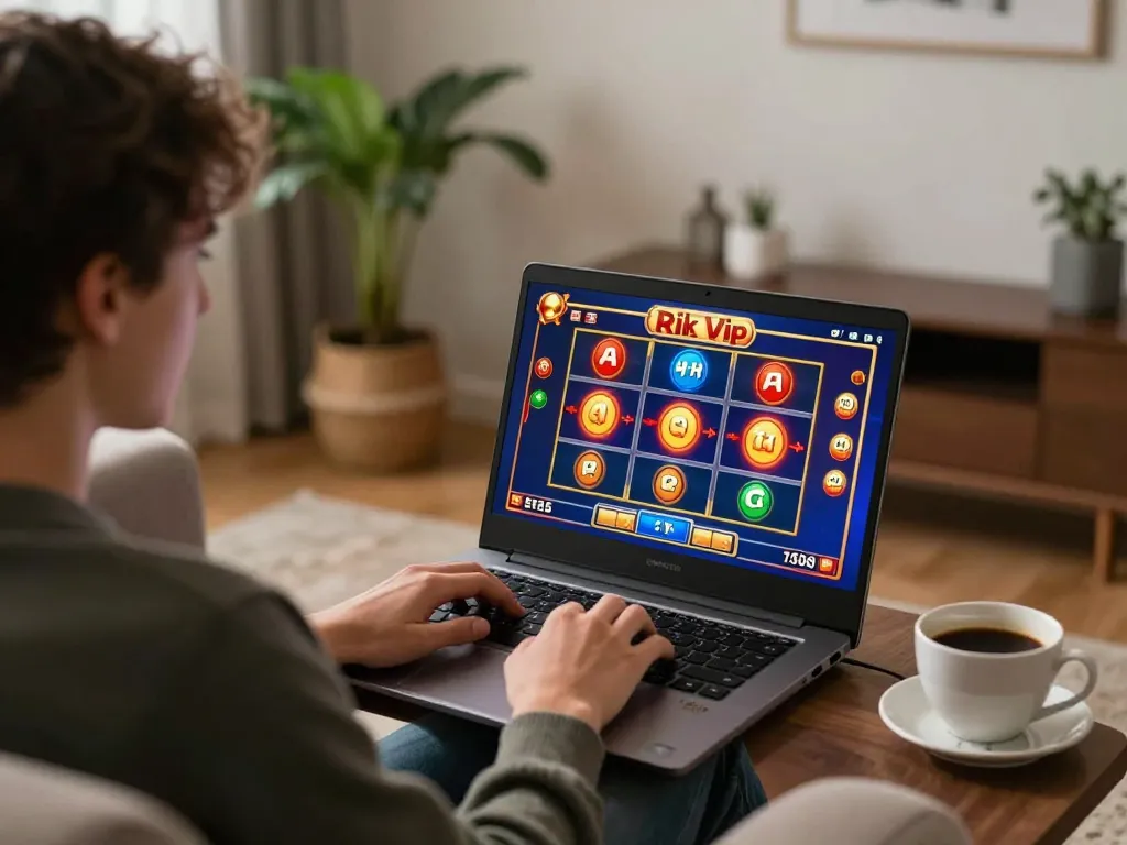 Engage in exciting Rik vip online slots gaming within a cozy home atmosphere.