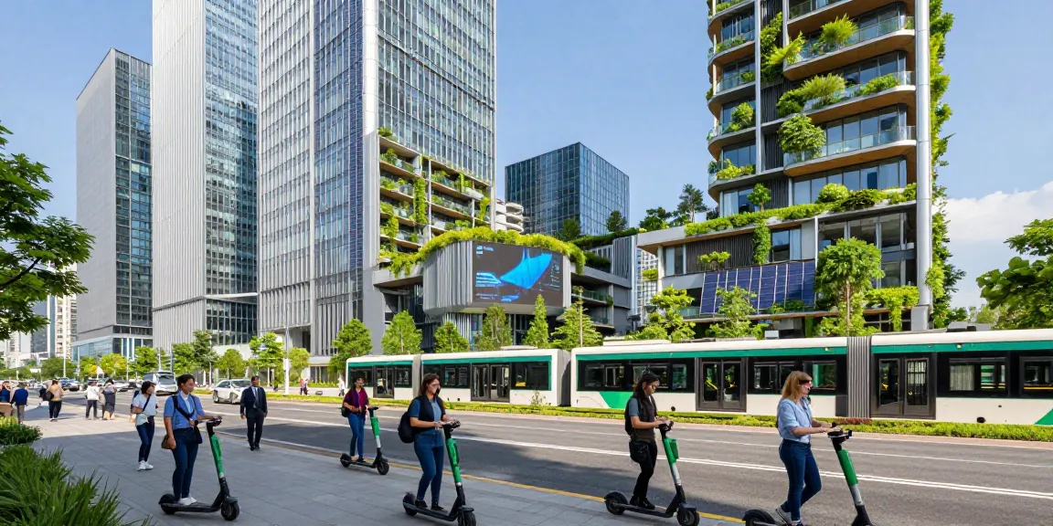 Kota modern https://miami4d.com/ dengan arsitektur futuristik dan ruang hijau, menggambarkan interaksi teknologi dan keberlanjutan.