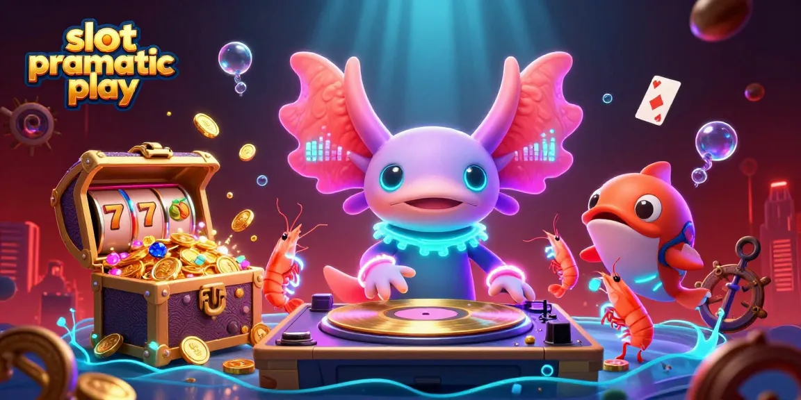 Engage with slot pragmatic play through vibrant underwater party scene featuring unique characters and casino elements.