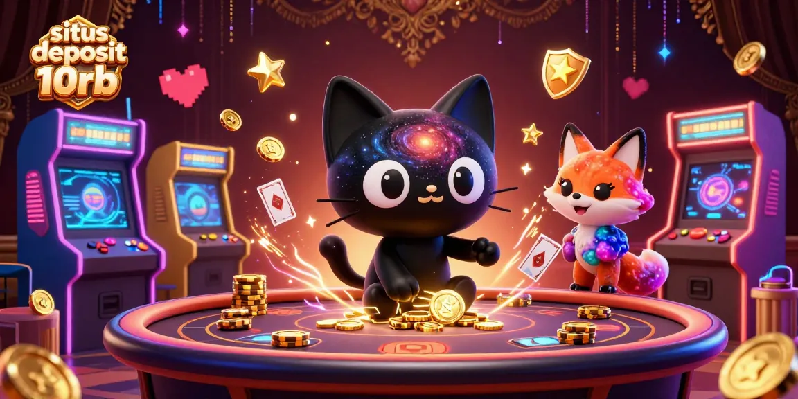 Engage with the thrilling world of situs deposit 10rb at a cosmic casino, where playful characters draw you into action.