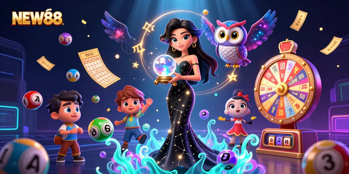Experience thrilling gameplay at NEW88 with vibrant lottery and casino elements.