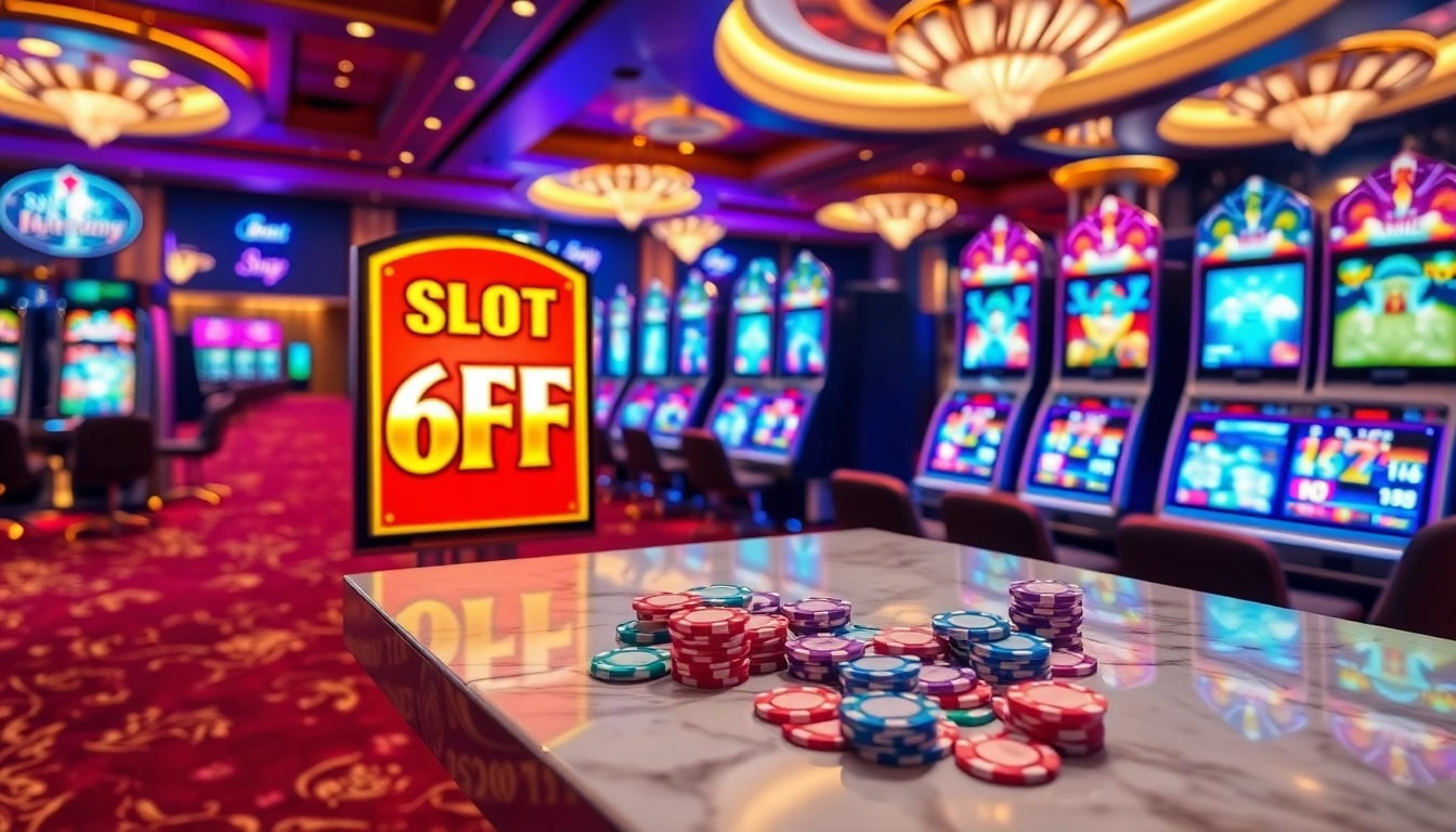 Experience the thrill of winning with Slot game 6FF in a vibrant casino setting.