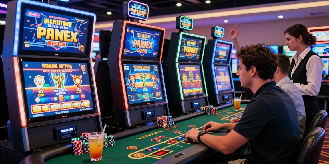 Energetic casino scene highlighting players enjoying credits card casino sites with vibrant games and lively atmosphere.