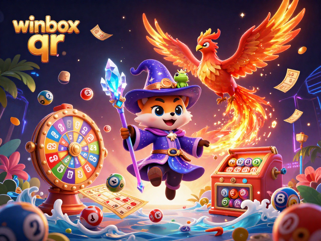 Engage with winbox qr and enjoy lottery excitement through vibrant 3D illustrations.