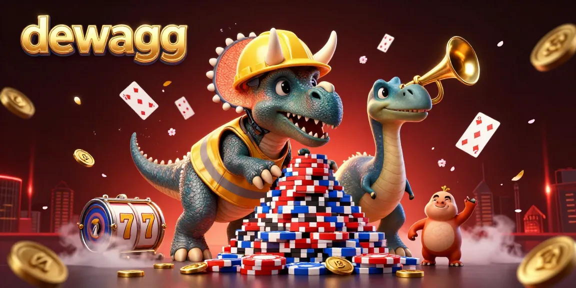 Experience thrilling gameplay at dewagg while witnessing a vibrant 3D casino scene bursting with energy.