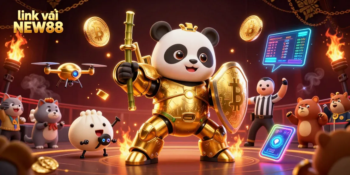 Engage with link vào NEW88 through dynamic gameplay in an ultra-detailed 3D casino illustration.