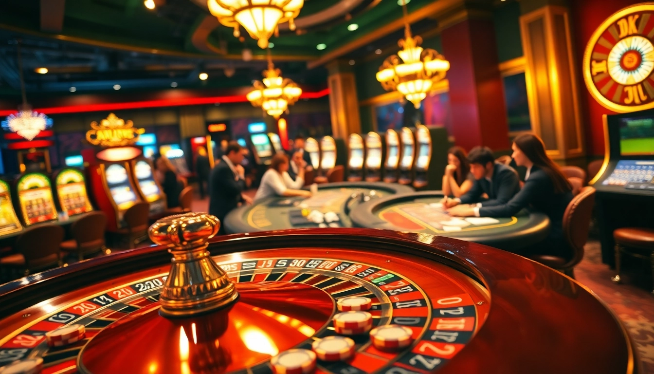 Experience thrilling gameplay as enthusiasts engage in high-stakes bets at the casino, featuring a vibrant atmosphere around the roulette wheel and poker tables, tied to https://ecogreenbuilders.in/co