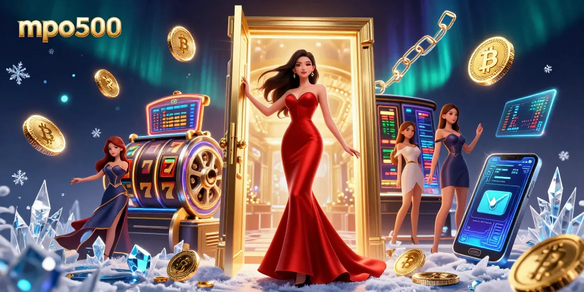 Experience mpo500 with stunning slot games set in a vibrant VIP casino scene showcasing elegance and excitement.