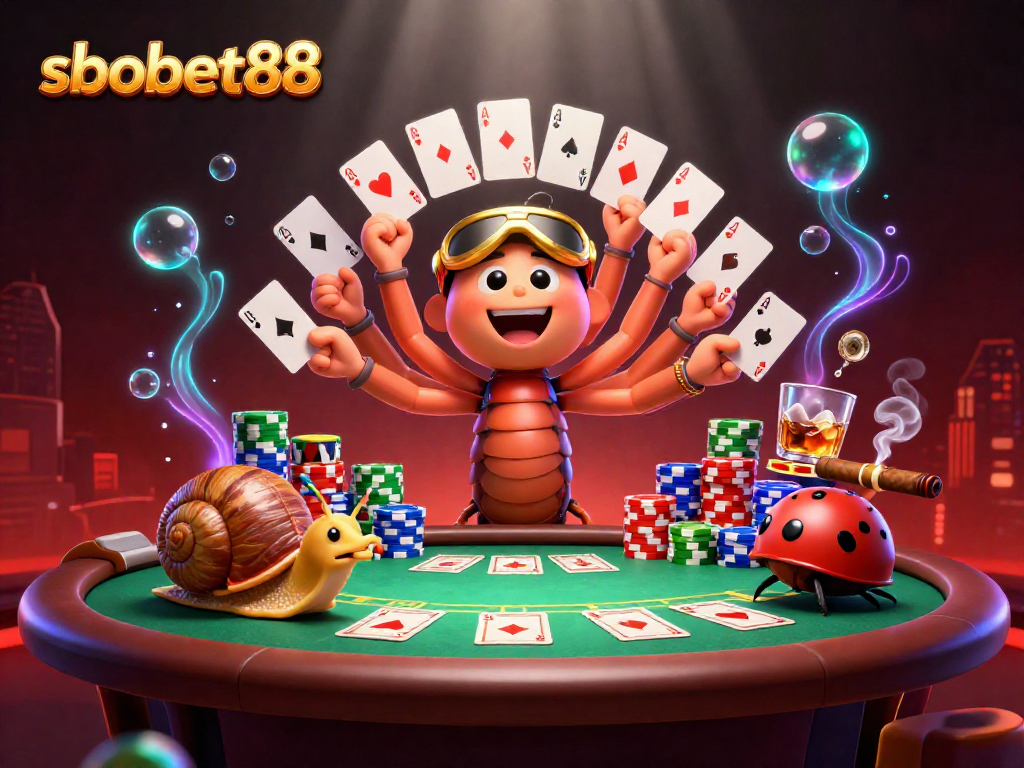 Engage with sbobet88's thrilling gaming experience featuring a vibrant poker scene.