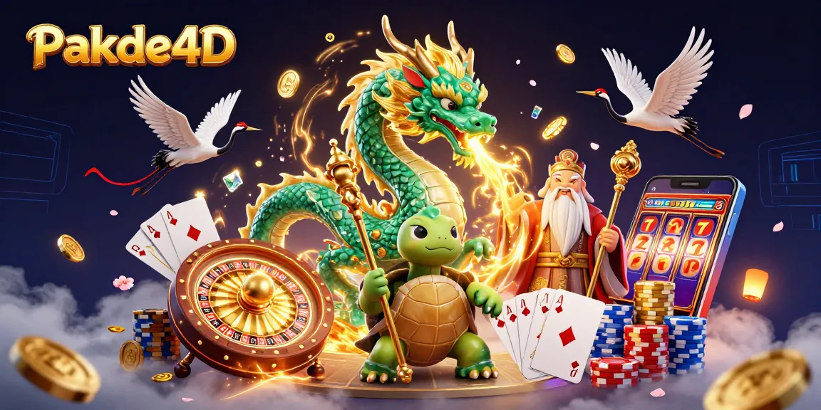 Engage with Pakde4D's captivating lottery scenes featuring a dragon and mystical elements.