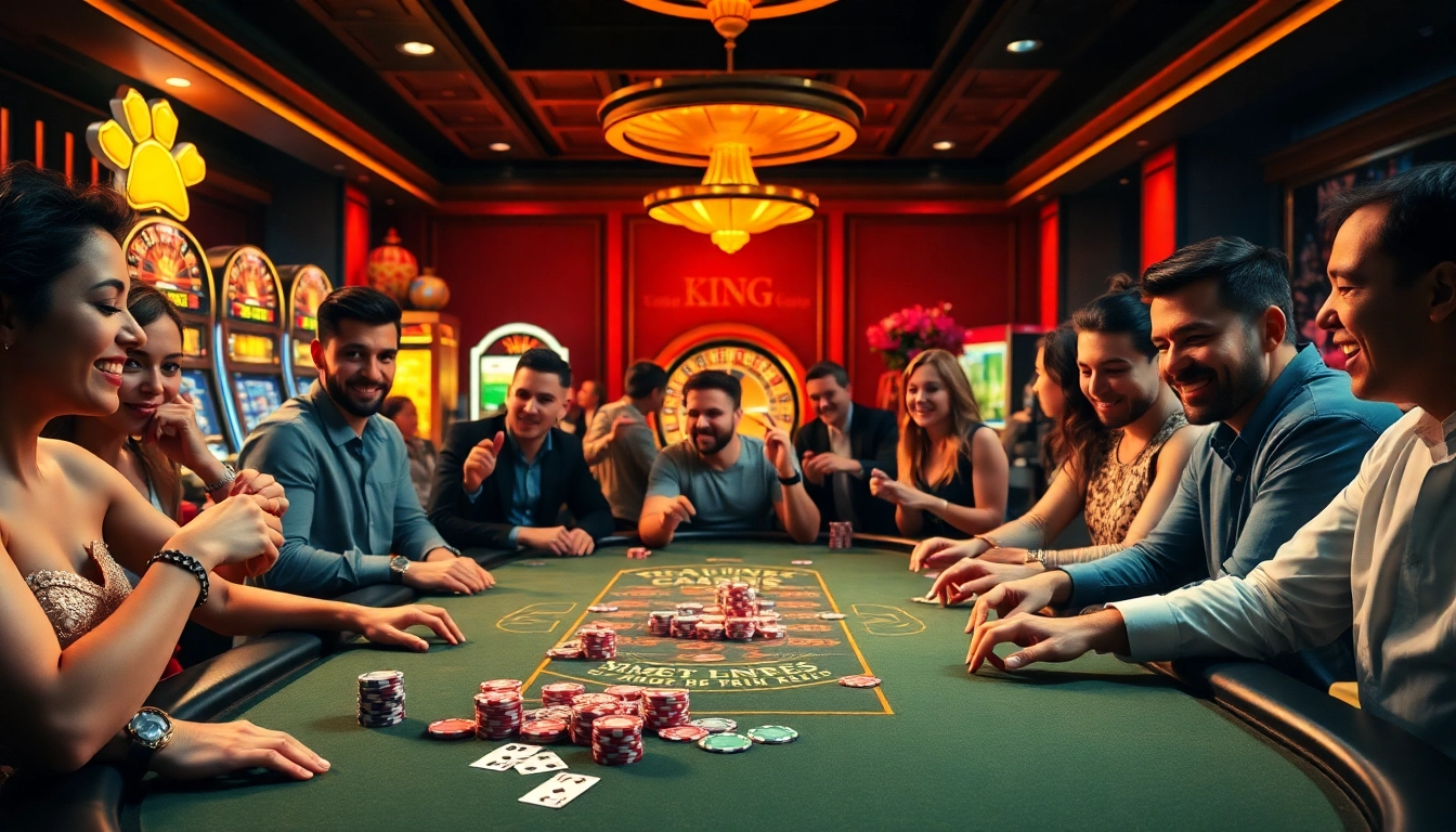 Excitement builds as players enjoy poker at 79 King online casino with vibrant chips and cards.