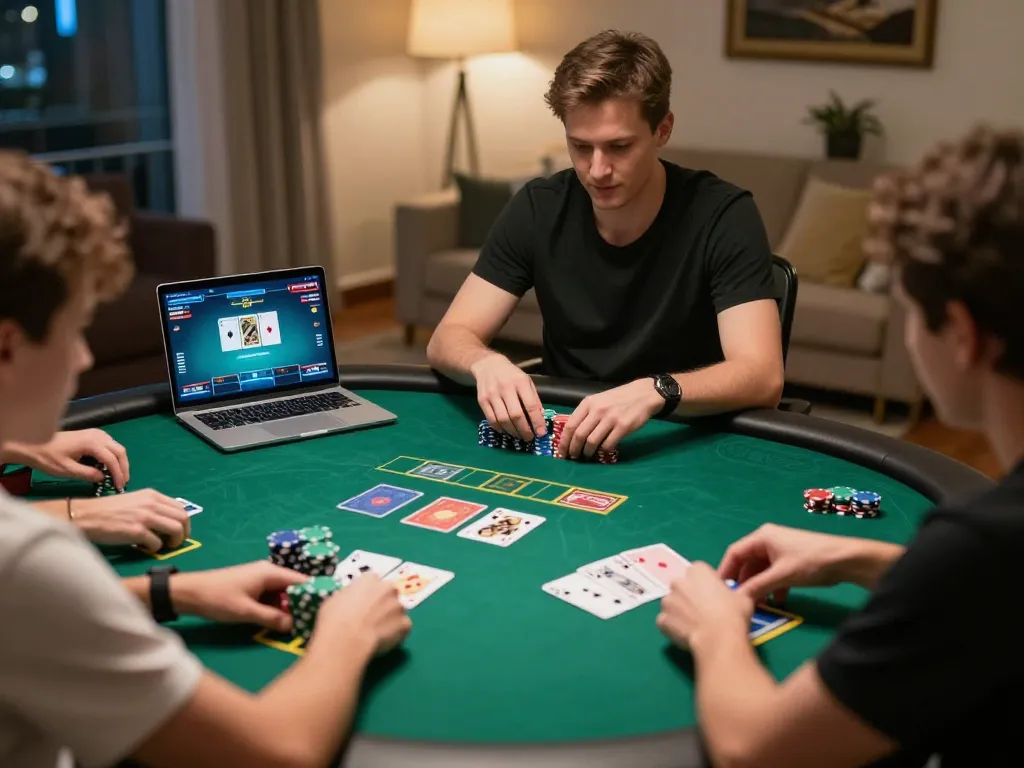 Navigating an intense nk88 online poker game with strategic betting and vibrant gameplay.