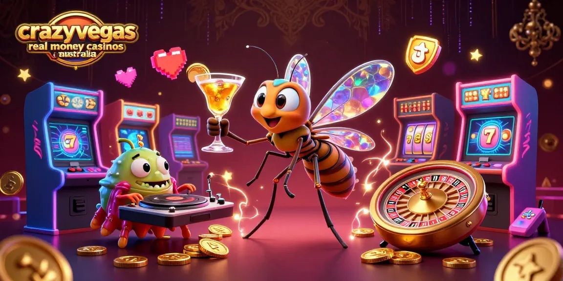 Experience excitement at crazyvegas real money casinos australia with dynamic arcade game elements and casino themes.