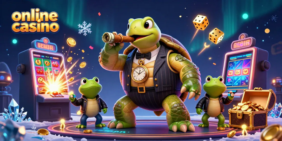 Experience the excitement of an online casino with vibrant characters, games, and rich graphics.