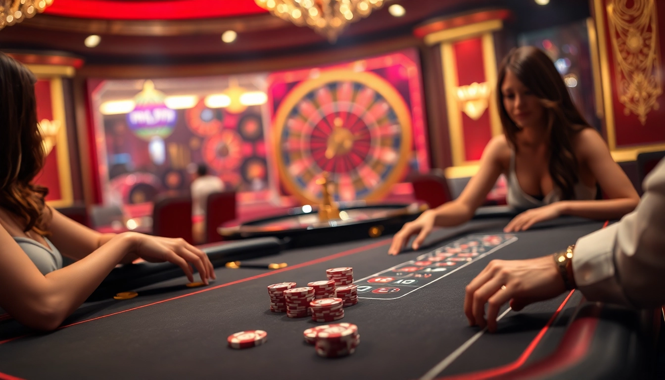 Experience thrilling gameplay in interactive porn games set in vibrant casinos.