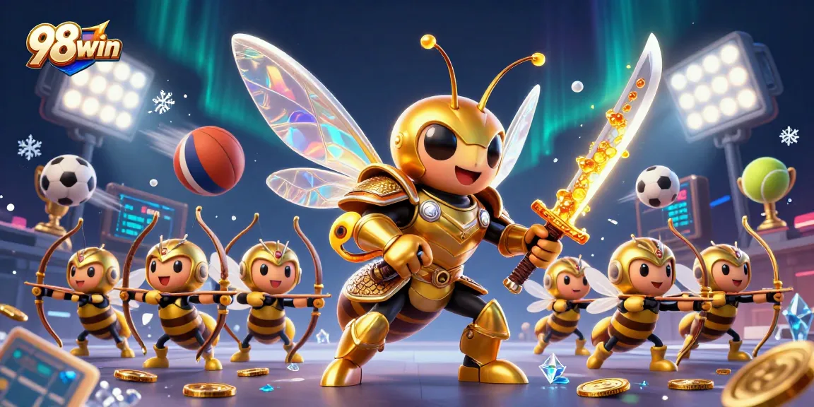 Engage with 98win's thrilling gameplay featuring vibrant casino elements and dynamic sports action.