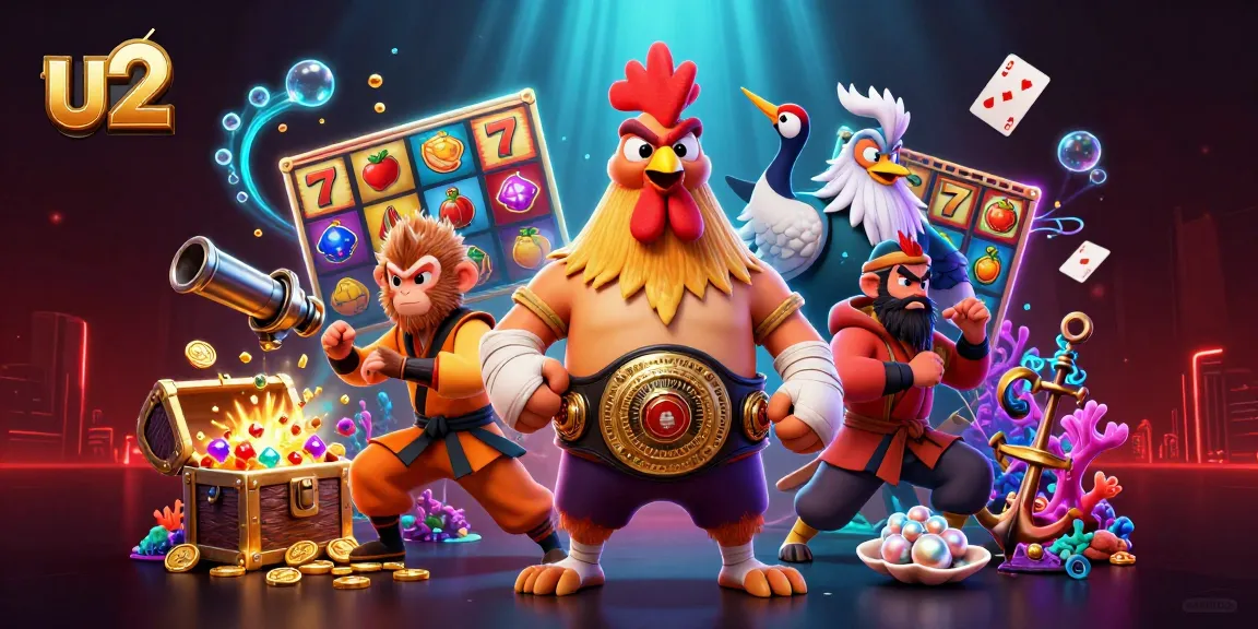 Join the action with U2's vibrant slot games featuring lucky symbols and colorful characters.