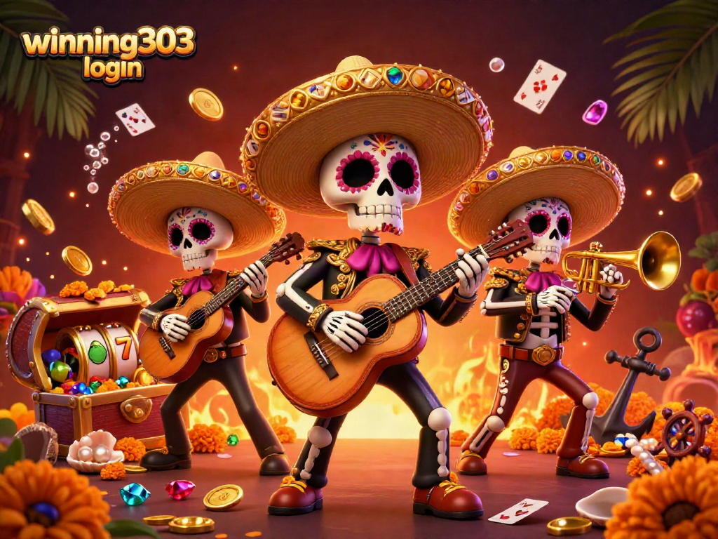 Engage with winning303 login at an exciting online casino filled with vibrant 3D characters and colorful slot elements.
