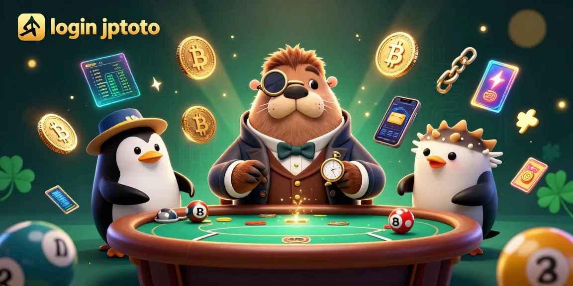 Play and win big at login jptoto with exciting lottery and crypto-themed games showcasing vibrant characters.