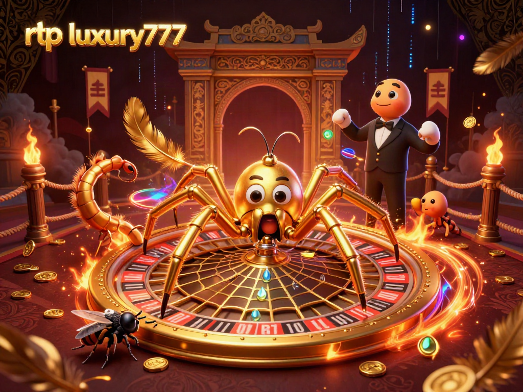 Menyaksikan rtp luxury777 dalam aksi, laba-laba emas berputar di roda roulette yang megah.