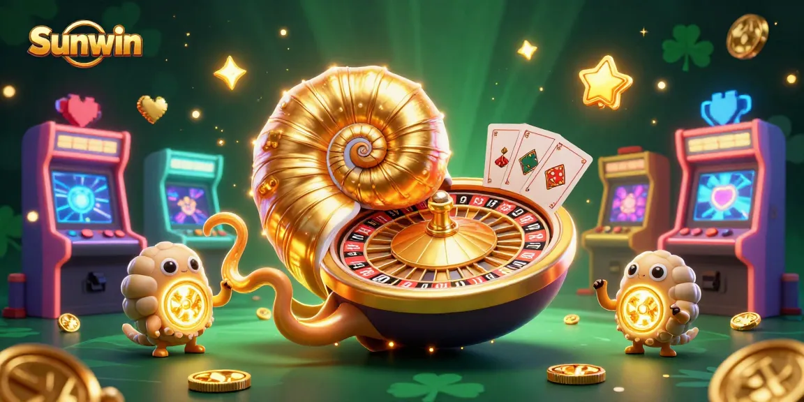 Engage with Sunwin's vibrant casino adventures featuring an ancient giant nautilus and dynamic gaming elements.