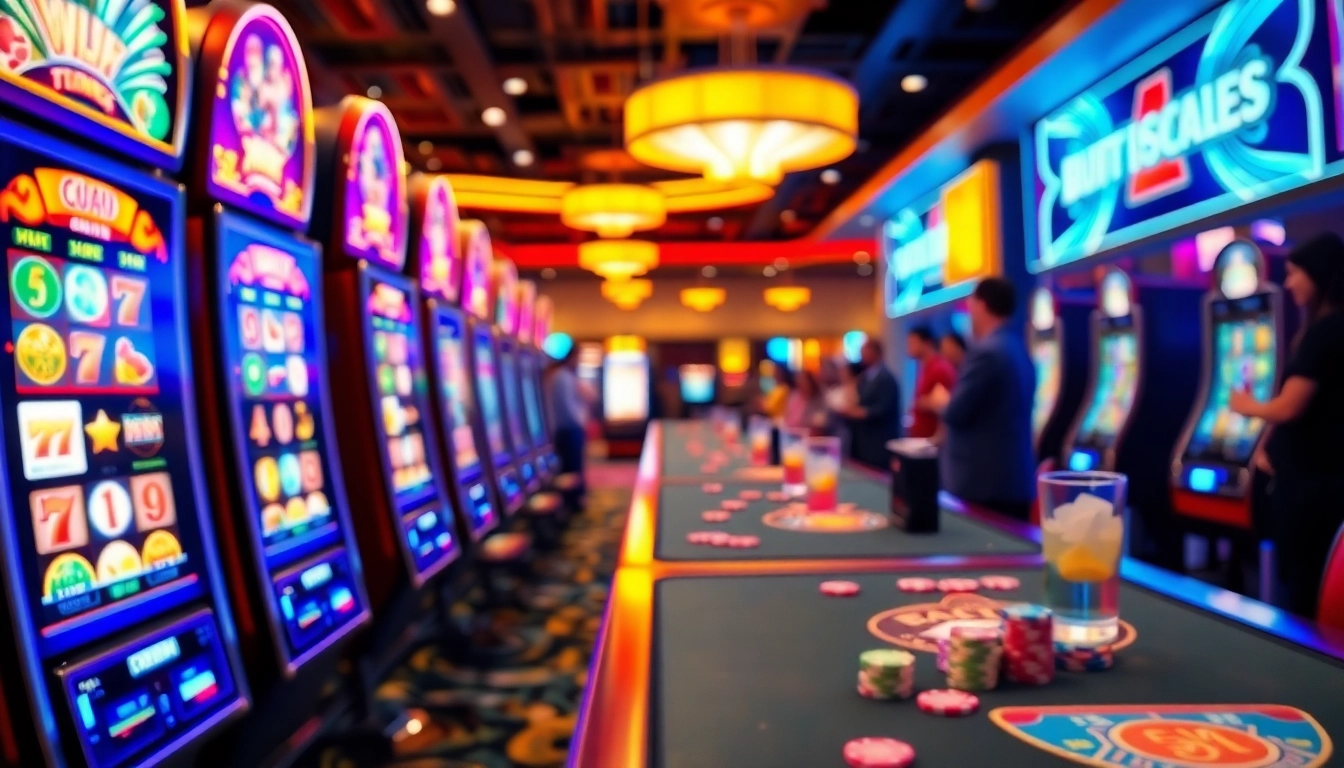 Experience the excitement of daftar game slot terpercaya with colorful slot machines in action.