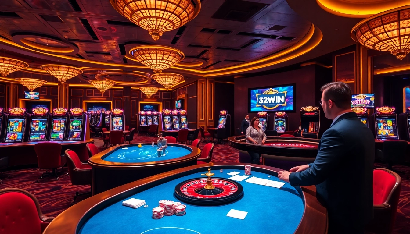 Experience the thrill of Nhà Cái 32WIN with engaging live casino games and vibrant slot machines.