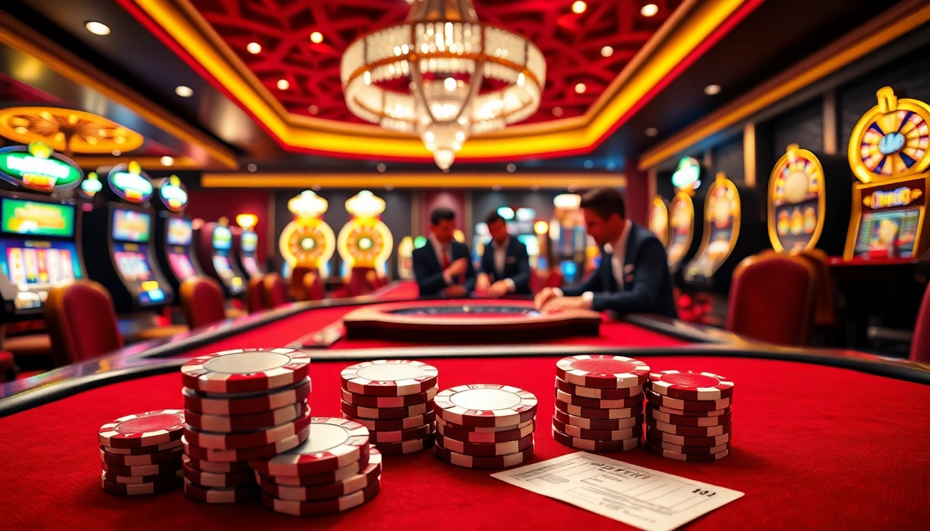 Experience the excitement at nh88 casino with vibrant games, chips, and professional players in action.