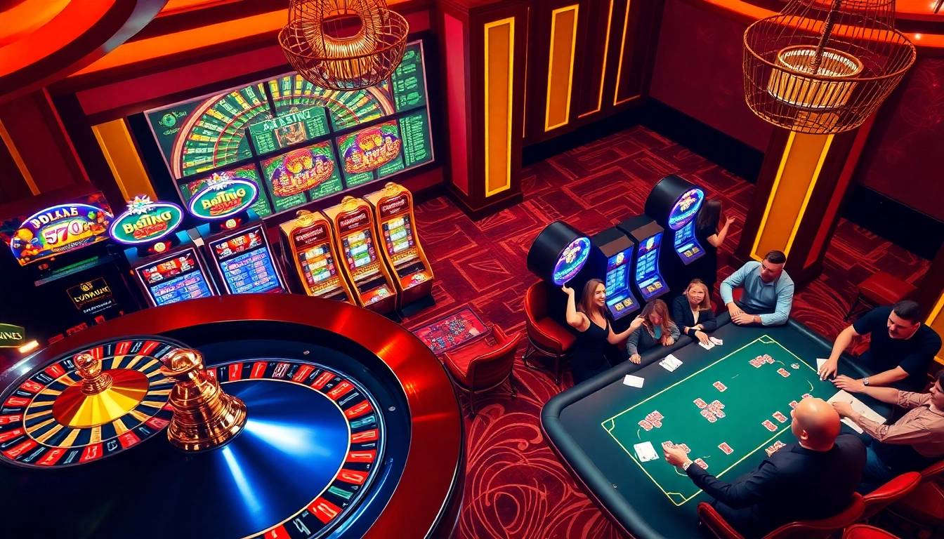 Experience thrilling gameplay at Sunwin's vibrant casino with exciting slot machines and poker action.
