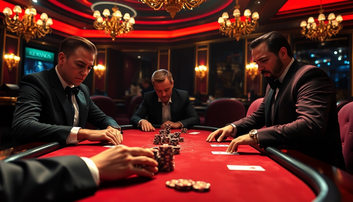 Players navigate the hidden wiki dark web at a high-stakes poker table in a luxury casino.