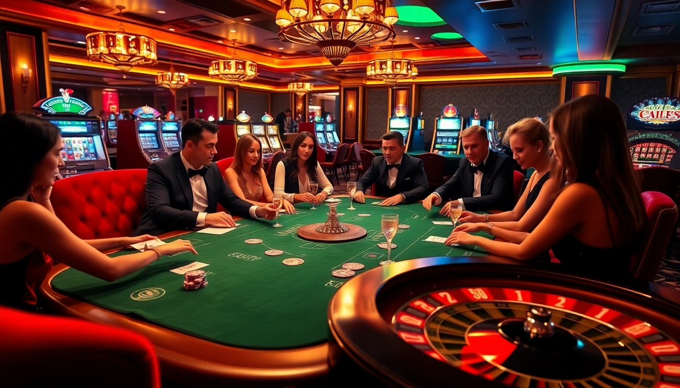 Engage with the thrilling atmosphere of a casino featuring players at a poker table inspired by https://kk55.group.