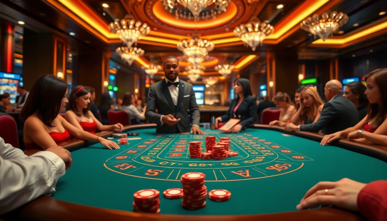 에볼루션 바카라 테이블에서 플레이어와 상호작용하는 딜러 모습