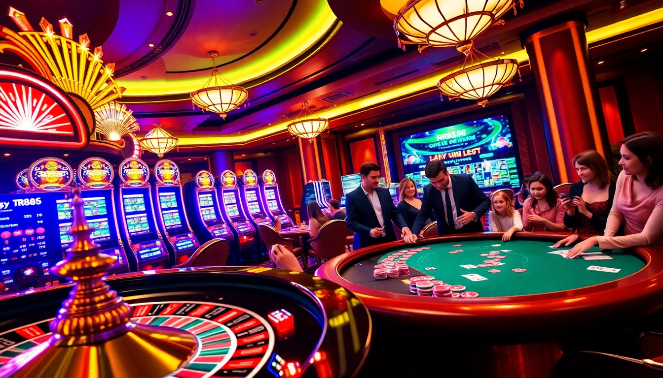 Experience thrilling gameplay at RR88 with vibrant casino games and professional dealers.