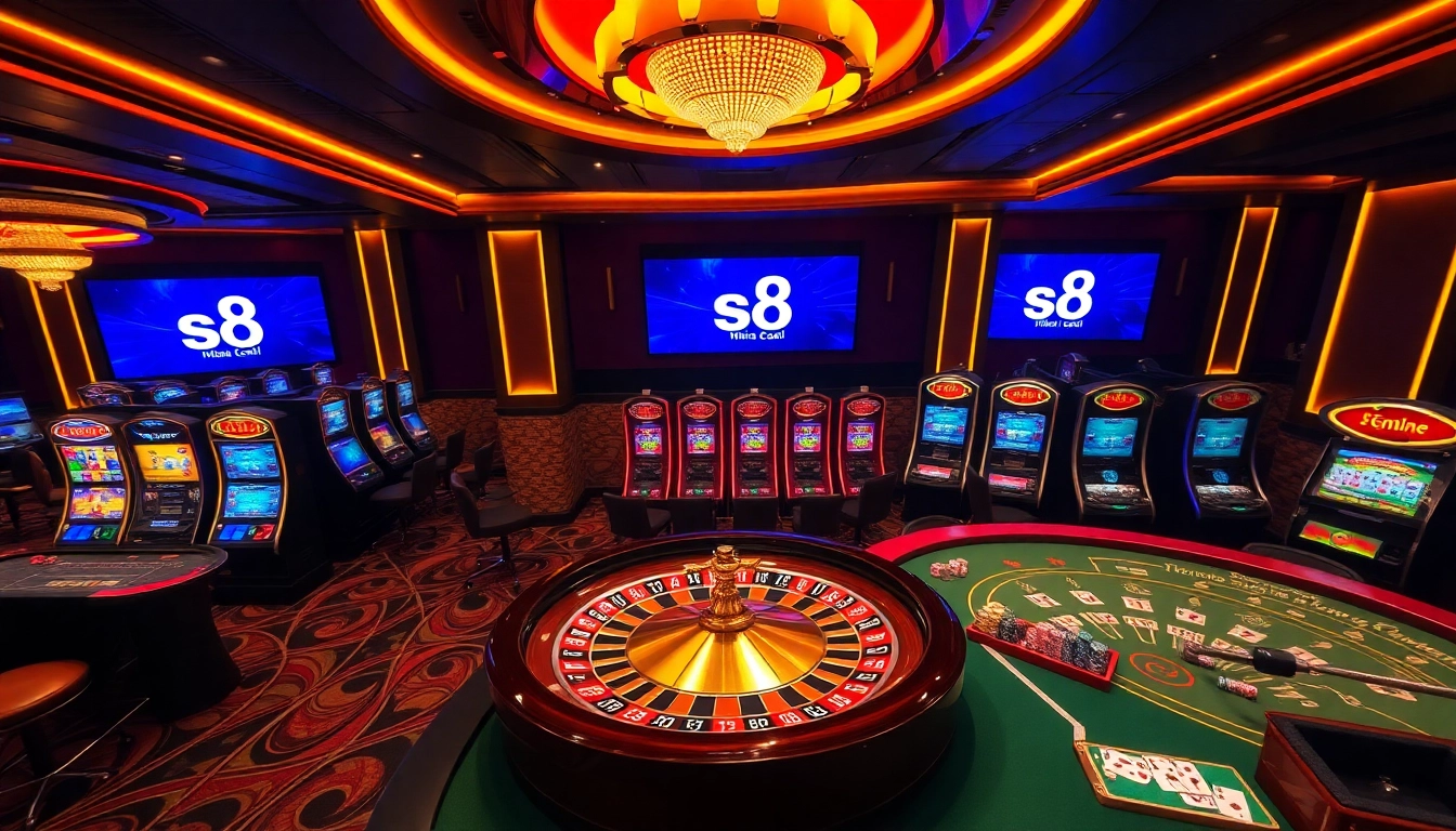 Experience the thrill of gambling at s8 nhà cái with engaging poker games and vibrant casino visuals.