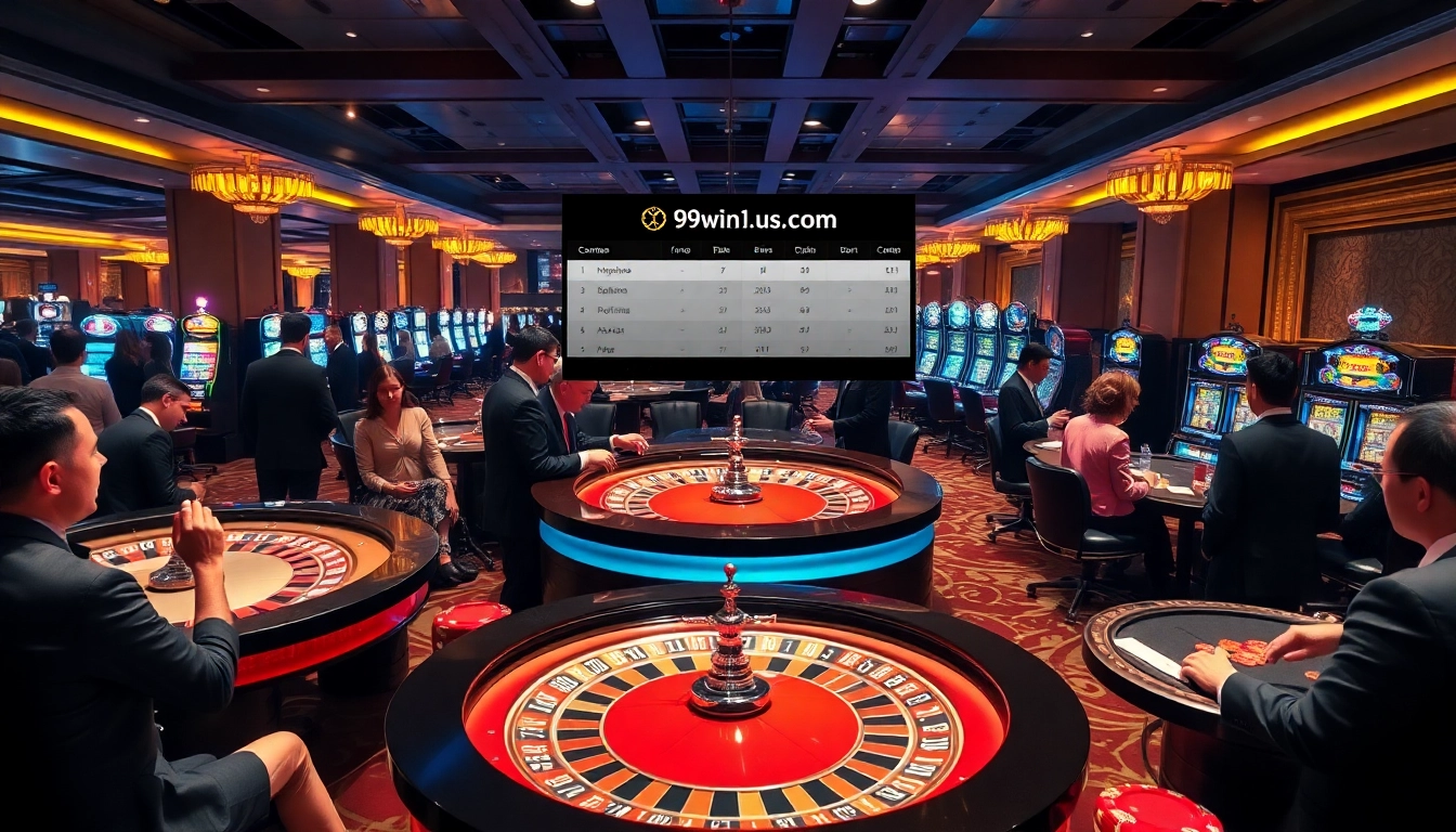 Experience the excitement of betting at 99win1.us.com with vibrant casino visuals.